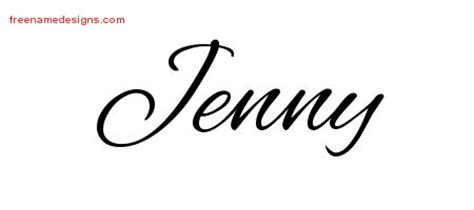 And another one that generates italic text. Cursive Name Tattoo Designs Jenny Download Free - Free ...