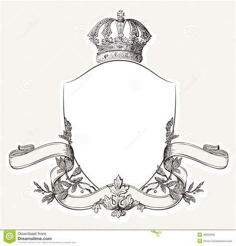 5 Vector Crest Vintage Images Vector Lion Crest Royal Crown Crest