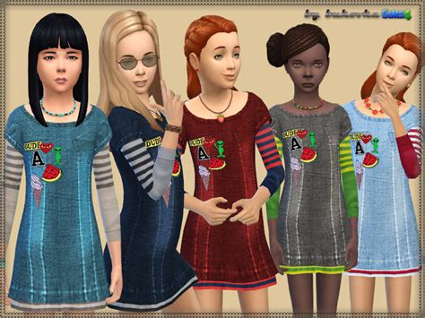 The Sims Resource Denim Dress