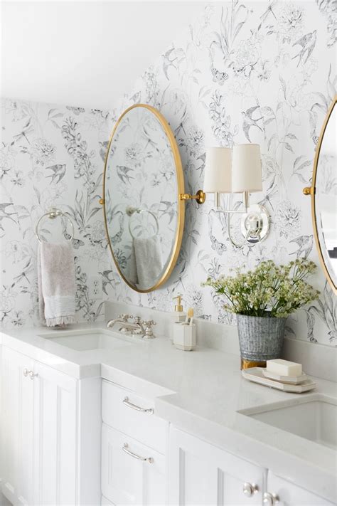 25 Wallpapered Bathrooms Bandw To Colorful Subtle To Bold