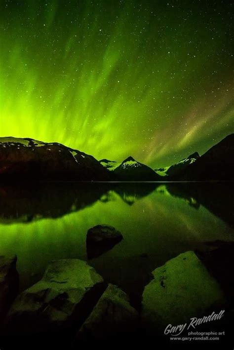 The Amazing Aurora Over Portage Lake Alaska Northern Lights Photo