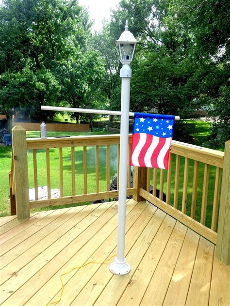 Its My Life My Weekend Project A Pvc Camping Lamp Post And Flag