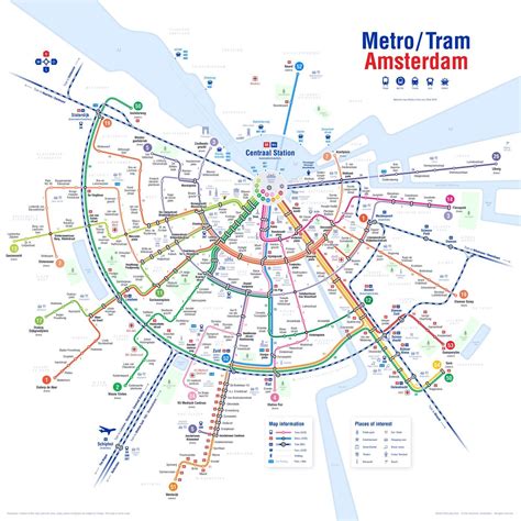 Amsterdam Metro Amsterdam Map Transport Map Amsterdam Travel