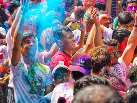 Holi 2019 Stunning Photos From Nepals Most Colourful Festival