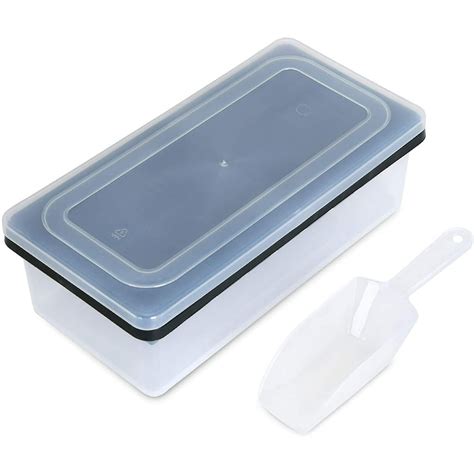 Ice Cube Tray With Lid And Bin 36 Nugget Silicone Ice Tray For