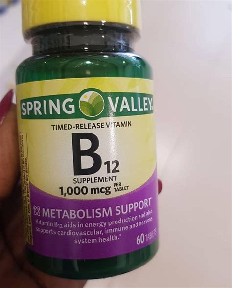 Spring Valley Vitamin B12 Timed Release Tablets Dietary Supplement