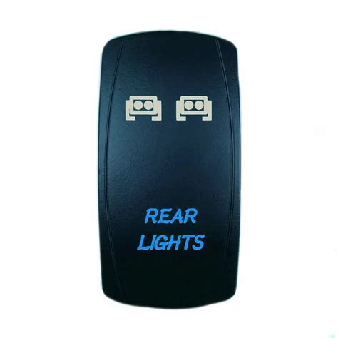 Rear Led Light Bar Rocker Switch 5pin Laser On Off Rear Lights Rocker