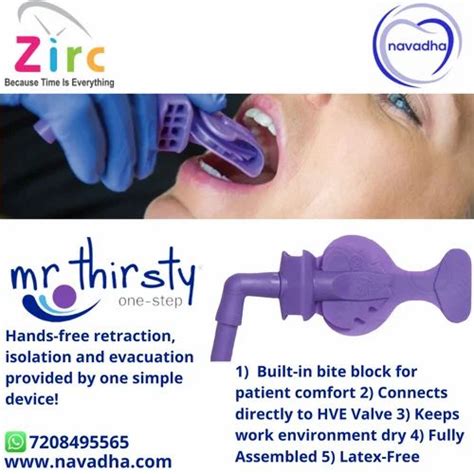 Dental Isolation Blue Zirc Mr Thirsty Comfort Kit For Dental Suction 11 Lbs At Rs 4500pack