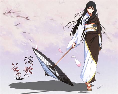 Wallpaper Drawing Illustration Anime Umbrella Kimono Girl Wing