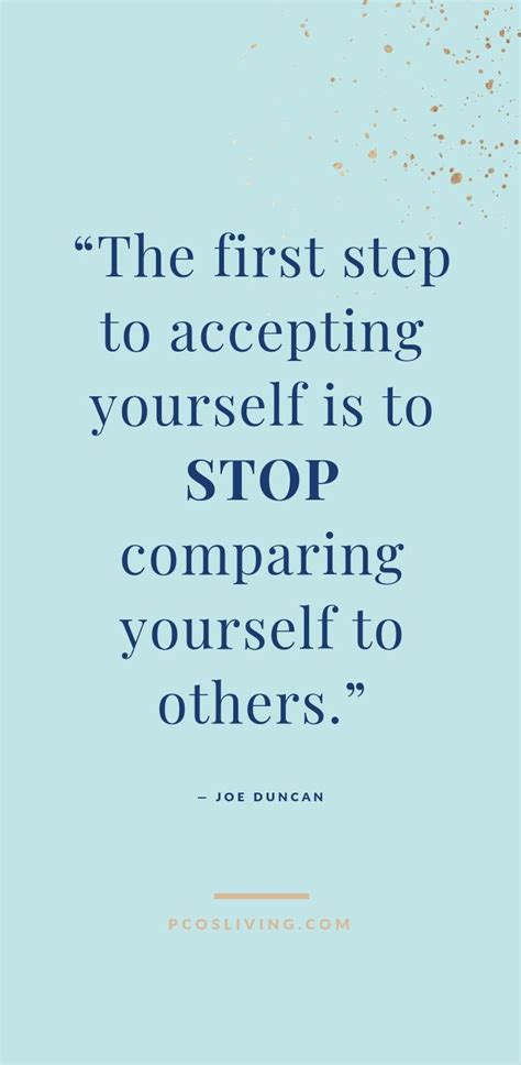 The First Step To Accepting Yourself Is To Stop Comparing