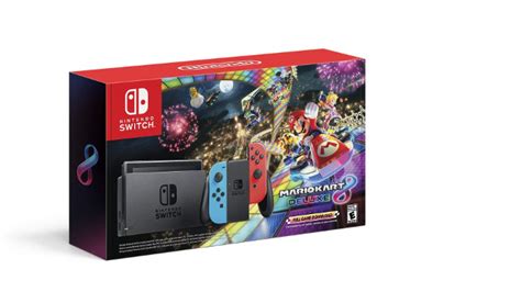 Includes the nintendo switch console and nintendo switch dock in black, with contrasting left and right joy‑con controllers—one red, one blue. Price gougers double Nintendo Switch price as supplies run ...