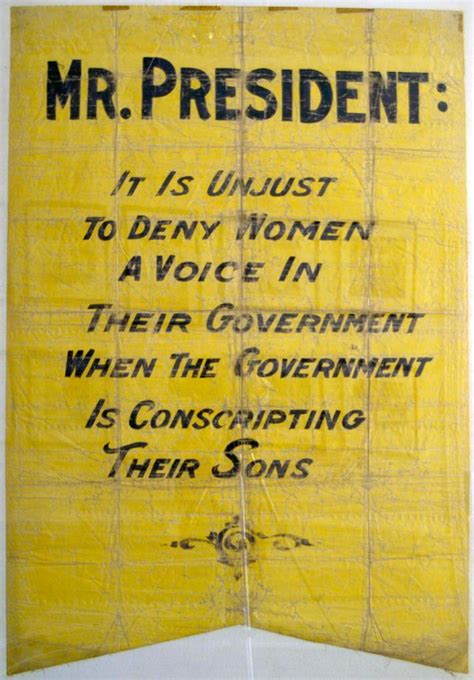 Suffragist Banner Used While Picketing The White House 1917