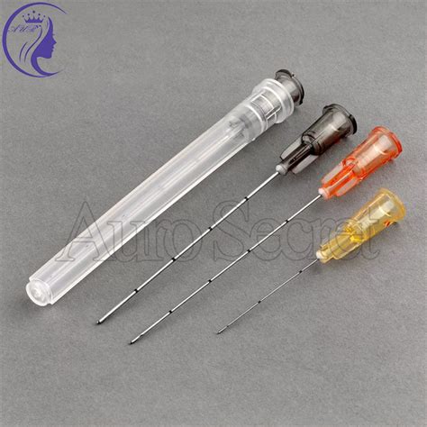 25g 50mm Micro Disposable Stainless Cannula Blunt Tip Canula For Dermal