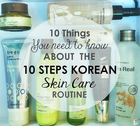 10 Steps Korean Skin Routine Korean 10 Step Skin Care Korean