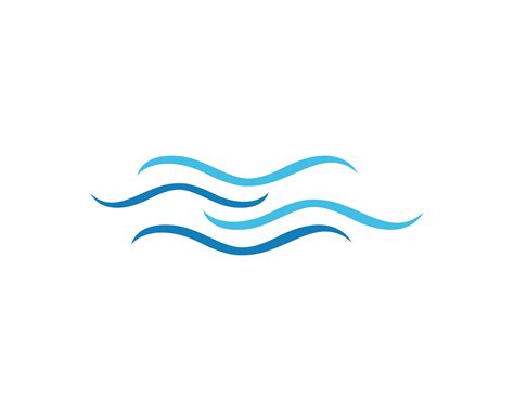 Water Wave Symbol And Icon Logo Template 607086 Vector Art At Vecteezy