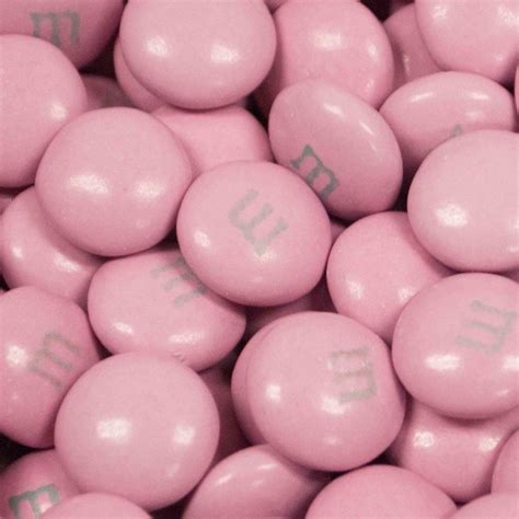 Light Pink Mandms Milk Chocolate Candies Pink Candy Buffet Pink Candy