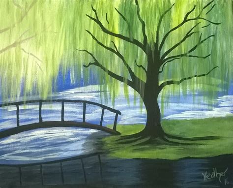 My Painting Of A Willow Tree Watercolor Trees Tree Painting Pretty