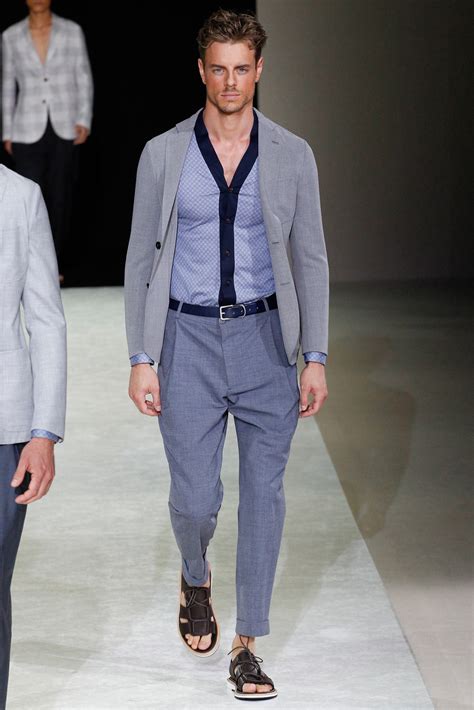 Giorgio Armani Mens Spring Summer Milan Fashionably Male