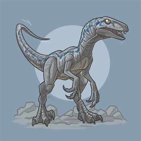 Jurassic Park Velociraptor Blue Criaturas Fantásticas Dinosaurios