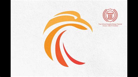 Simple Circle Bird Logo Design Tutorial How To Make A