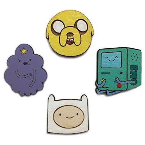 Adventure Time 4 Pin Set Handmade