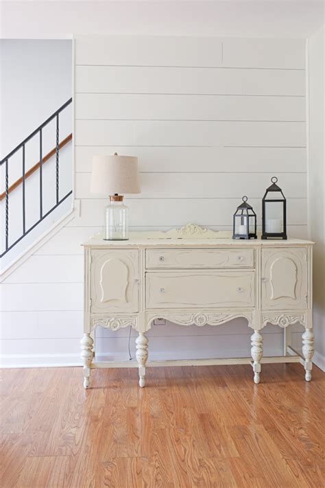 Shiplap is a super self explanatory process, and was made super quick and easy for us with our nail gun. DIY Shiplap Accent Walls - Angela Marie Made