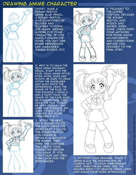 Drawing Anime In 5 Steps By J8d On Deviantart