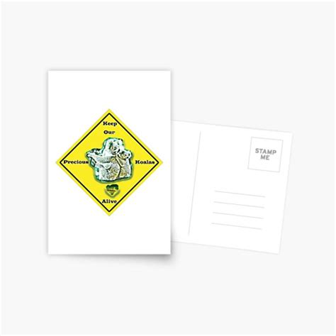 Keep Our Precious Koalas Alive Postcard By Cipher2 Printed Cards