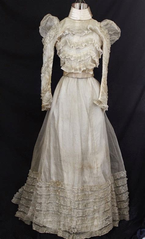 All The Pretty Dresses Late 1890s White Dress Womens Vintage