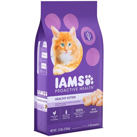 Cats have different nutritional needs than dogs do. IAMS | Healthy Kitten Dry Cat Food with Chicken