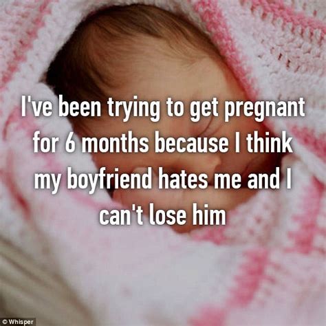 women confess reasons they re trying to get pregnant without telling their partners daily mail
