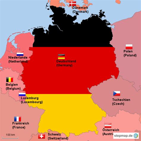 Land hauptstadt fläche einwohner bevölkerungsdichte lage zu deutschland lage in europa. Deutschland und Nachbarländer (Germany and direct ...
