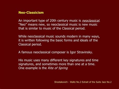 Neoclassical Music Features | Home Business