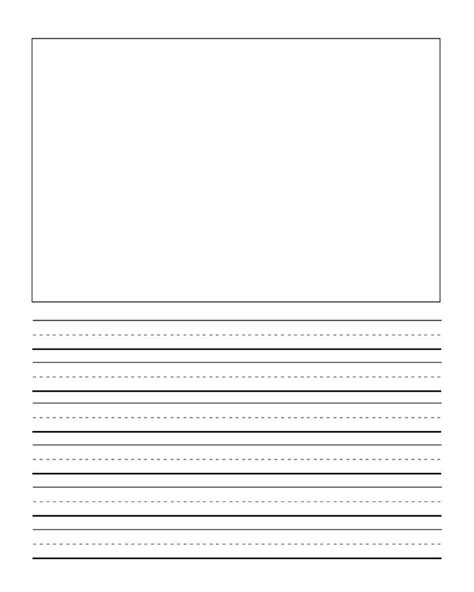 Lined Paper For 1st Graders