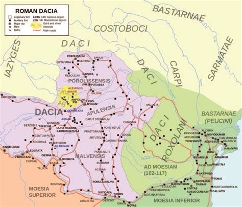 Harta Dacia Identitatea Românească