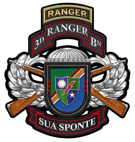 3rd Ranger Battalion Combo Metal Sign All Metal Sign 16 X 17 North