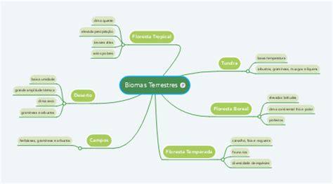 Biomas Terrestres MindMeister Mapa Mental