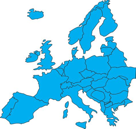 Blank Map Of Europe