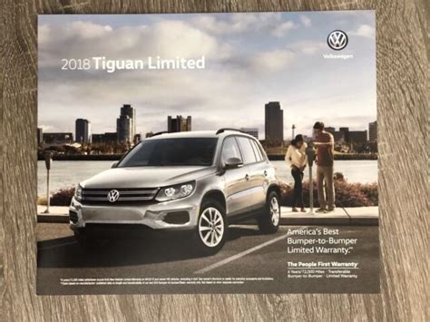 2018 Volkswagen Tiguan Limited 4 Page Original Sales Brochure Ebay