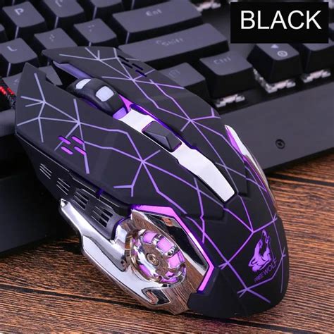 Wired Led Light Mouse 4000 Dpi Optical Usb Ergonomic Gaming Mouse Metal