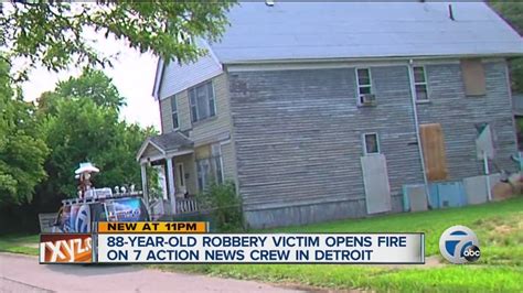 Year Old Robbery Victim Opens Fire On Action News Crew In Detroit Youtube