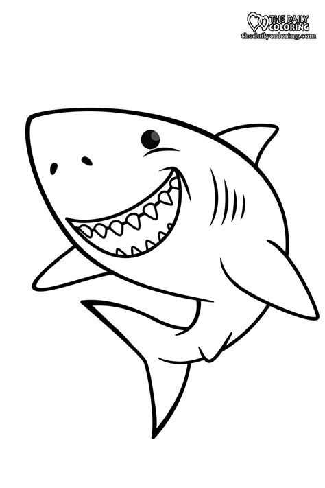 Shark Coloring Pages The Daily Coloring