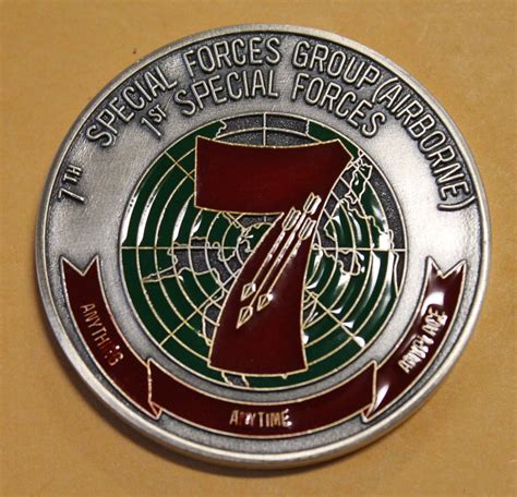 7th Special Forces Airborne Army Challenge Coin Rolyat Military