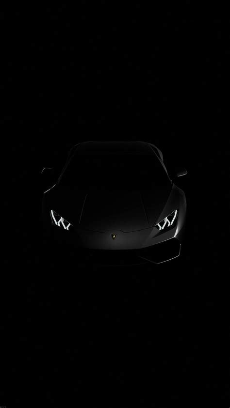 Lamborghini Huracan Lp Black Dark Iphone 7 Wallpaper
