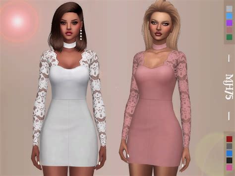 The Sims Resource S4 Maisie Lace Dress