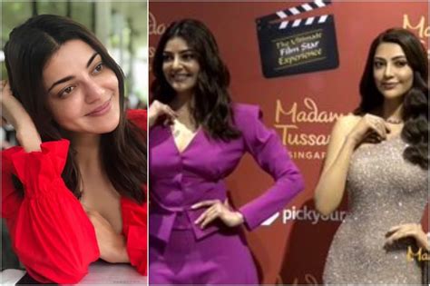 Fans Hail Kajal Aggarwal As She Unveils Her Wax Statue In Singapore S Madame Tussauds Museum