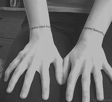 Elegant bracelet tattoos can be customized easily: 46 Amusing Arm Band Tattoos On Wrist