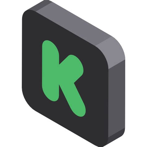 Kickstarter Isometric Flat Icon