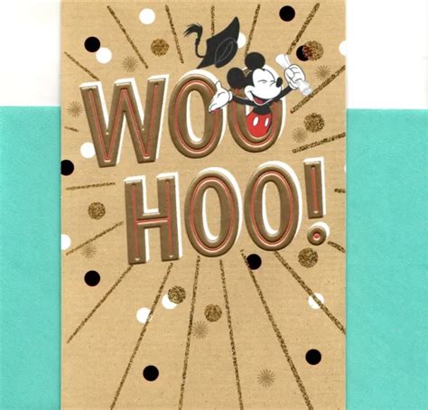 Walt Disney Mickey Mouse Congratulations Graduation Woo Hoo Theme