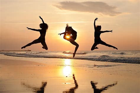Sunrise Dancers On The Beach Beach Dance Photography Dance